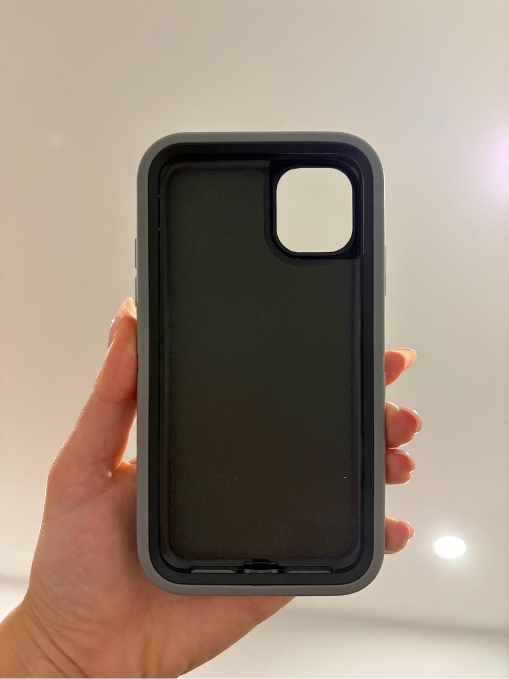 iPhone 11 phone case. Black and grey. Barely used